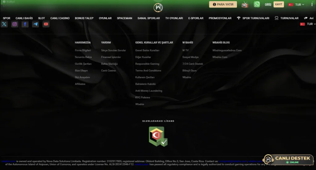 WBahis Sitesinin Karşılama Sayfası